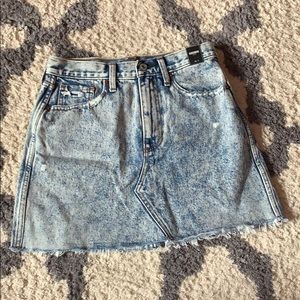 Abercrombie And Fitch Denim Acid Wash Skirt